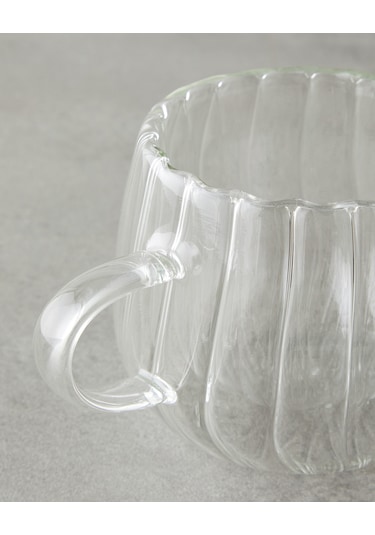 English Home Astral Borosilikat Cam Double Wall Kupa 180 Ml Şeffaf Şeffaf