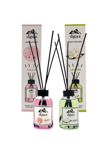 Ilgaz Pudra + Yasemin Bambu Çubuklu Oda Kokusu 2 x 110 ML