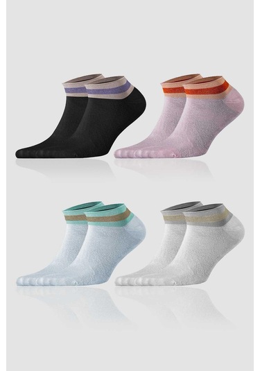 Aytuğ Kadın Modal Patik Çorap 5 Çift Özel Kutulu 4 Renk 33241