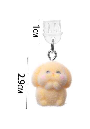 Prosperlink Sevimli Tavşan Usb-c Toz Filtreli Şarj Port Kapağı - Samsung Uyumlu/mi Android İçin Dekoratif Anti-kayıp Aksesuar