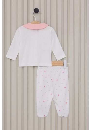 U.s. Polo Assn. Kız Bebek Krem Pijama Takım 50322797-vr071 KREM