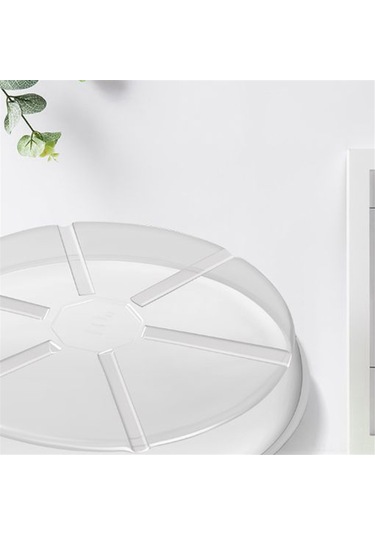 Singree 4 Adet 30 Cm Çaplı Şeffaf Plastik Bitki Tablası - Su Ve Toprak Tutan, Uv Dayanıklı, İç/ön Dış Kullanım, Zemin Koruyucu