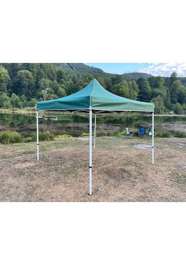 3x3 M 40 Mm Altıgen Gazebo Tente Yeşil