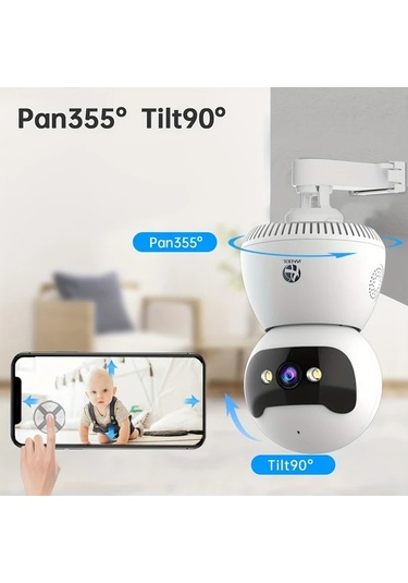Xuweiwei Jooan 2mp Full Hd Güvenlik Kamerası St9c 32g Card Renkli Gece Görüşü İki Yönlü Ses Hareket Algılama 5g 2 4g Wifi Ev İçi Gözetim