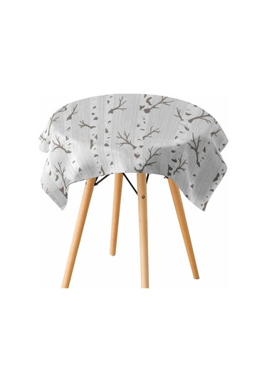 Suntek Tropikal Bitki Baskılı Masa Örtüsü Çiçek Kare-8