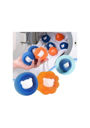 Maiyame 10 Adet Tekrarlı Yıkama Topu Seti - Evcil Hayvan Tüyü Ve Kumaş Kirini Temizleyici, Makine Dostu, Kumaşları Korumak İçin Tasarlanmıştır Diğer