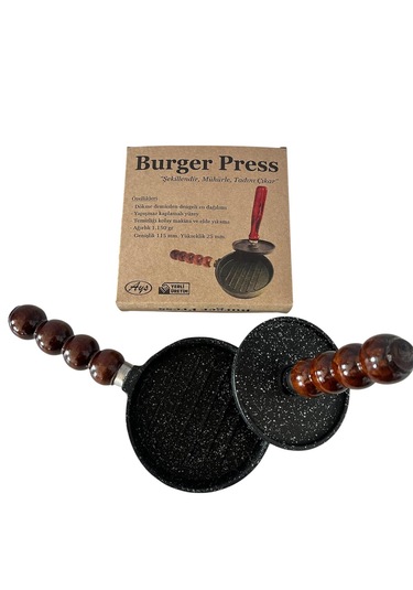 Döküm Burger Press - Hamburger Köfte Presi Siyah