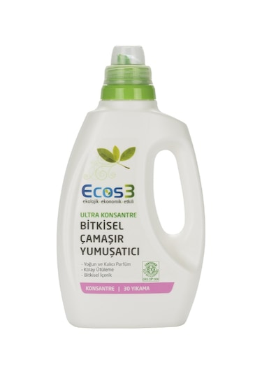 Ecos3 Ultra Konsantre Bitkisel Çamaşır Yumuşatıcısı 750 ML