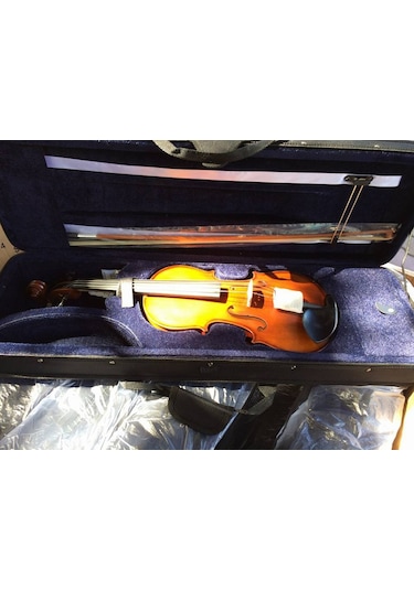 Paganini Mv100 Mat Antik Profesyonel Kare Kutulu Keman Seti