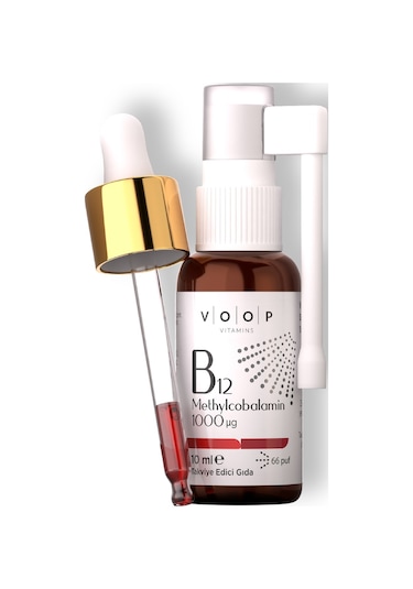 Voop Vitamin B12 Methylcobalamin Sprey Damla 10 ML