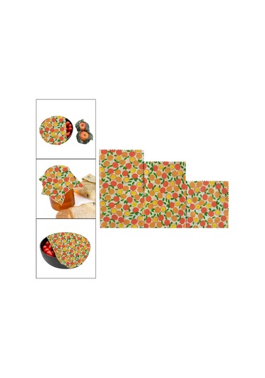 Suntek Ekmek Sarma Için Balmumu Gıda Sargıları Sıfır Atık Turuncu