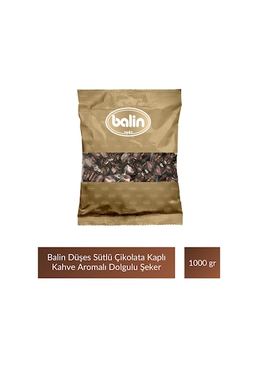 Balin Düşes Çikolata Kaplı Kahve Aromalı Sert Şeker 1000 Gr X 5 Adet