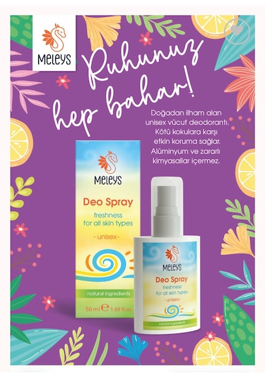 Meleys Vücut ve Genital Bölge Spreyi Unisex 50 ML