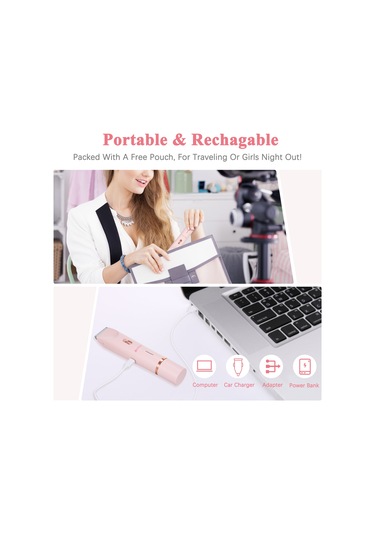 Moveevo Zb-0236l Kadın Tıraş Makinesi Pembe