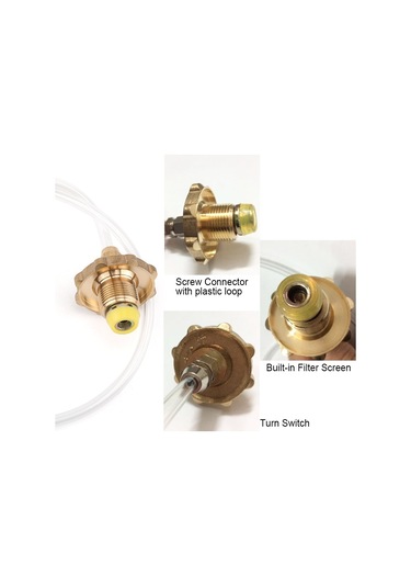 Youmex Kampanyalı Dayanıklı Bakır Gaz Şişe Dolum Valfi - Outdoor Yemek Pişirme İçin Pratik Çözüm Gümüş