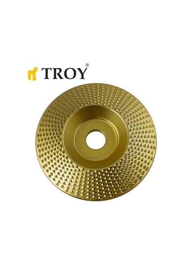 Troy Avuç Taşlama İçin Ahşap Aşındırıcı Törpü Disk 100 mm Konik