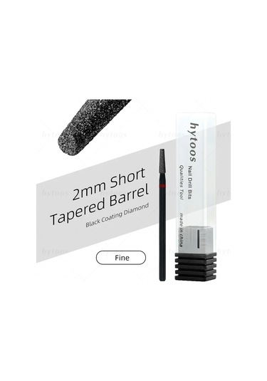 Hytoos Pro Siyah Elmas Tırnak Matkap Uçları Rus Tırnak Eti Ucu Tırnak Matkap Ölü Cilt Tırnak Eti Temizleyici Çivi Ön Tedavi Araçları Koyu Gri