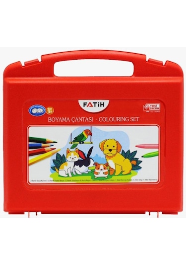 Fatih Boyama Çantası (Kuru Boya Sulu Boya Pastel Boya) 47 Parça