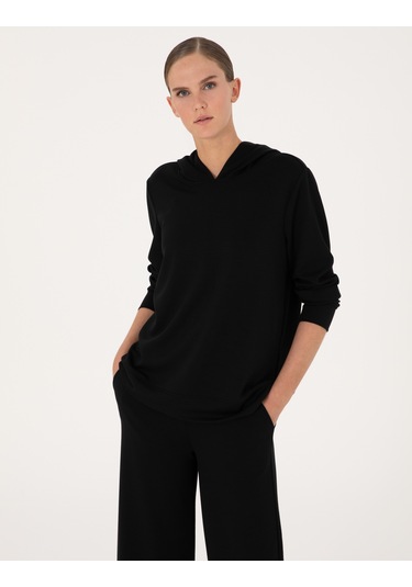Pierre Cardin Kadın Siyah Sweatshirt 50314972-vr046 Siyah