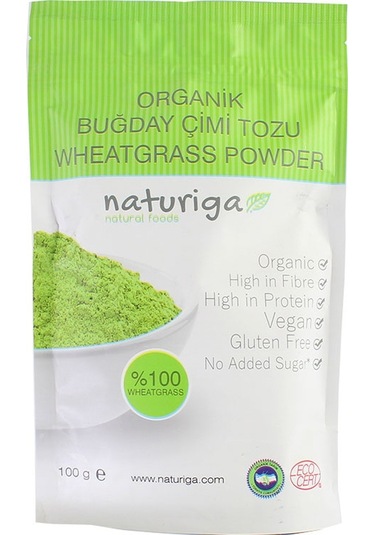 Naturiga Organik Buğday Çimi Tozu 100 Gr AROMASIZ