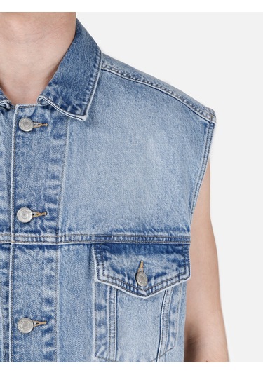 Colins 010 West Normal Kesim Lacivert Erkek Jean Yelek Cl1069581 Cl1069581 Q1.V1 Dn04294