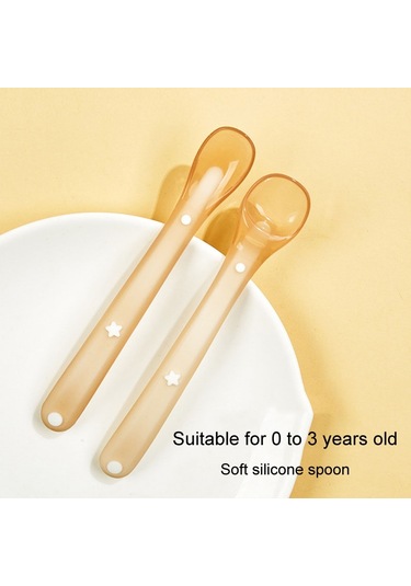 Sones Bebek Silikon Kaşık Bebek Silikon Beslenme Kaşığı Yumuşak Çocuk Sofra Takımı, Özellikler: Kutulu