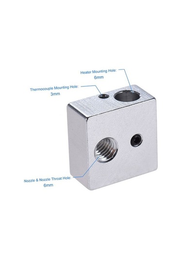 Pazly Takım Pirinç Nozul Ekstruder Baskı Kafası 0.4mm Gümüş Renk 5 Adet