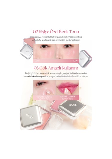 Clio Essential Lipcheek Tap 01 Peach Flush