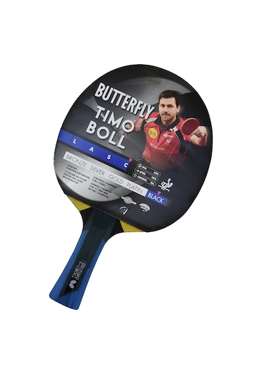 Butterfly 85031 Boll Black ITTF Onaylı Masa Tenisi Raketi
