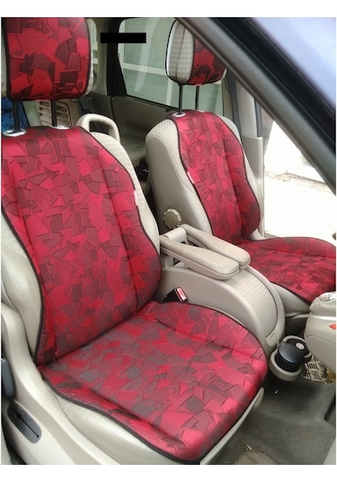 Bordo Desenli Koltuk Koruyucu Minder Seti(Md103)