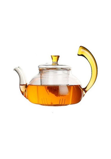 600 Ml Cam Çaydanlık Açık Kolu Pot Yaratıcılık Teaset Çay Demlik Teaware Borosilikat Cam Su Isıtıcısı Drinkware Çaydanlıklar Antrasit