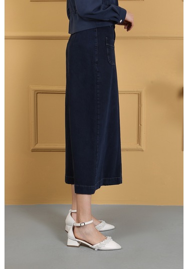 Vellıchor Tesettür Etek Lacivert