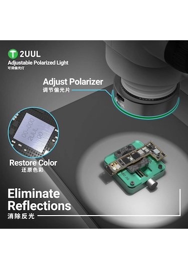 2uul Ms97 Ayarlanabilir Polarize Mikroskop Lambası
