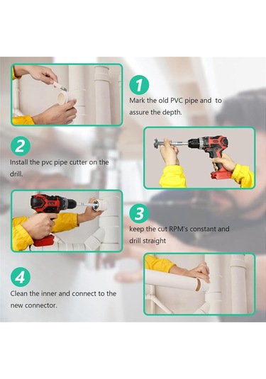 Pvc Bağlantı Parçası Koruyucu, Pvc Boru İçin Matkap Ucu Kovan Koruyucu Seti