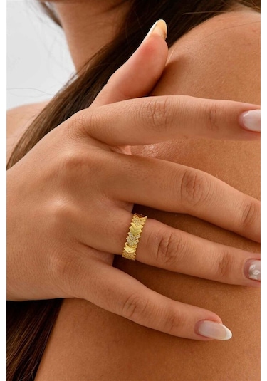 Zirkon Taşlı Balık Sırtı 925 Ayar Gümüş Yüzük-1341