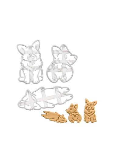 Çizgi Film Karakterli 3 Parçalı Beyaz Plastik Kek Kalıbı Diğer