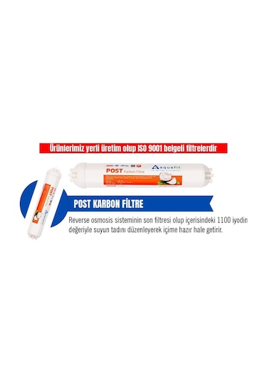 Açık Kasa Su Arıtma Cihazı 4'lü Filtre Seti