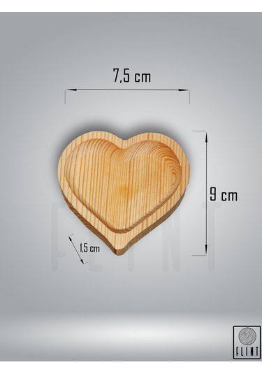 Bambu Ahşap Çerezlik Sunumluk 6 Parça Dekoratif Servis Tabağı