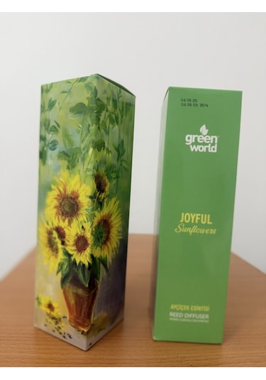 Green World Bambu Çubuklu Oda Kokusu Joyful Sun Flowers / Ayçiçek Esintisi 100 Ml X 2 Adet Sweet Sunset