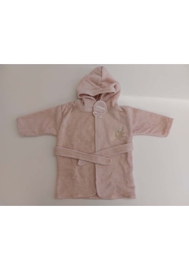 Bebessi %100 Pamuk Bornoz Seti Pudra Pembe Bbss.ppmb.3980 Pembe