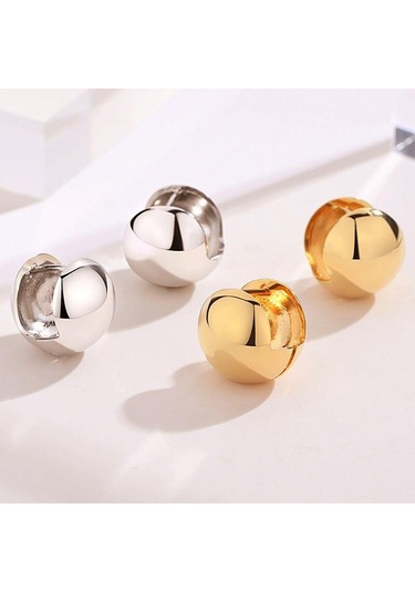 Gümüş Moda Paslanmaz Çelik Altın Renk Küçük Boncuk Küpe Kadınlar İçin Zarif Düğün Parti Gelin Takı Hediye Alerjiyi Önlemek