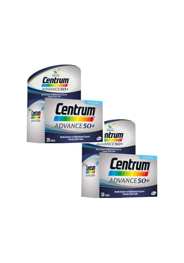 Centrum Advance 50 50 Yaş Üstü Multivitamin 30 Tablet X 2