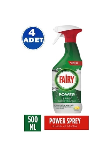 Power Sprey 3 Ü 1 Arada Bulaşık Ve Mutfak 500 Ml 4 Adet Sprey 500 Diğer
