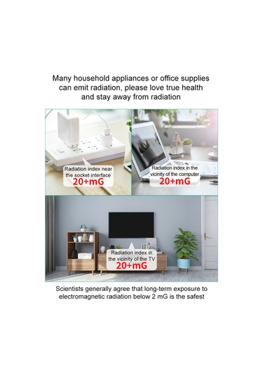 Springsun Fy8817 Taşınabilir Emf Metre - Manyetik Alan Ve Elektromanyetik Radyasyon Ölçer Ev/ofis/dış Mekan