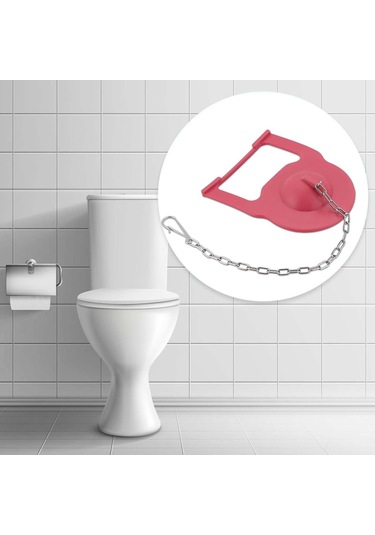 Suntek Otel Tuvaleti Ofisi Için Zincirle Tuvalet Sineksel Yedek Kırmızı