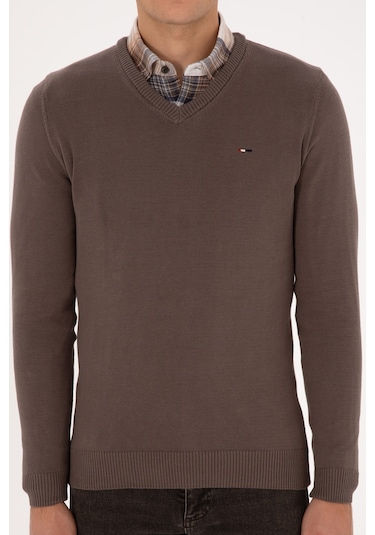 U.s. Polo Assn. Erkek Vizon Kazak /triko 50313668-vr052 Vizon