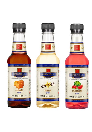 Simonelli Karamel + Vanilya + Karpuz Kahve ve Kokteyl 3 x 250 ML