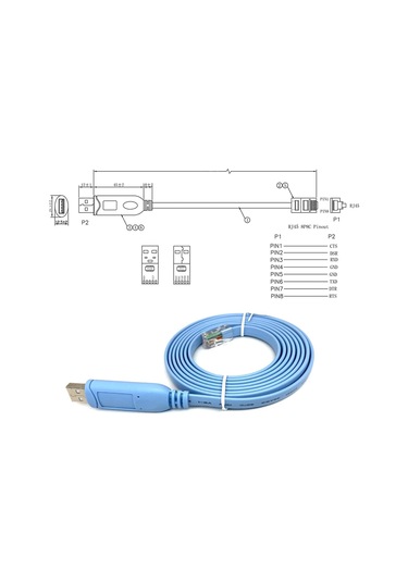 1.5 Metre Usb To Rj45 Kablo Usb-a To Rj45 Veri Kablosu Dönüştürücü Usb To Ethernet/lan Kablo, Ft232rl Çip,
