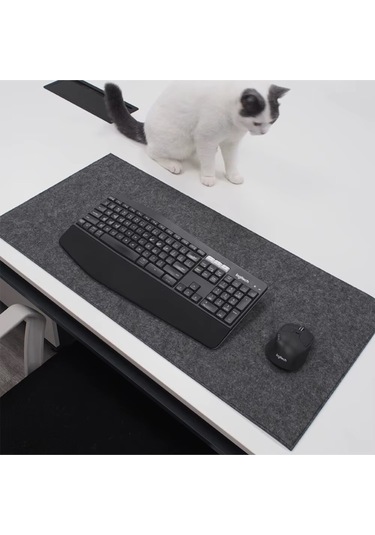 Mouse Pad Masa Üstü Koruyucu Orta Boy 3mm Keçe Klavye Pc Notebook Altı