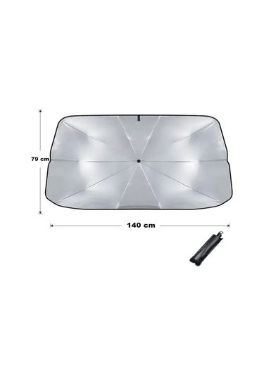 Point Oto Katlanabilir Güneşlik Şemsiye Ön Cam Gölgelik 140-79cm